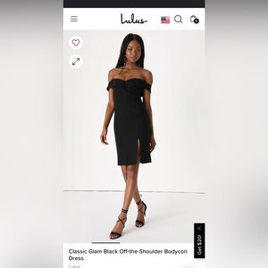 Lulus Black Bodycon dress - Small